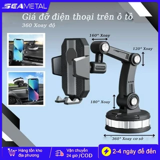 Giá Đỡ Điện Thoại Trên Ô Tô Gắn SEAMETAL Kẹp Điện Thoại Ô Tô Xoay 360 Độ Đa Năng