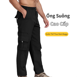 Quần Kaki Nam Jogger Dài Túi Hộp ốNg RộNg Cargo Pants Nam Thun Hiphop Đẹp