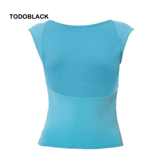 Áo thun croptop nữ TODOBLACK tay ngắn cắt xẻ ôm dáng hở lưng gợi cảm cơ bản nhiều cách mặc