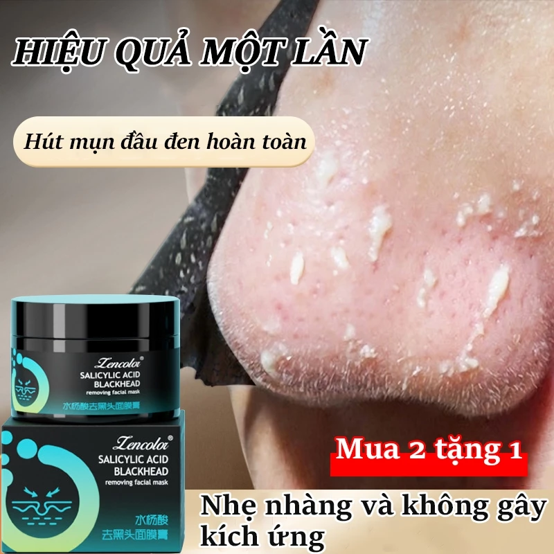 Mặt nạ lột mụn đầu đen 120g lột mụn đầu đen mũi Làm sạch sâu Thu nhỏ lỗ chân lông Dưỡng Ẩm Kiểm Soát Dầu Cho Da