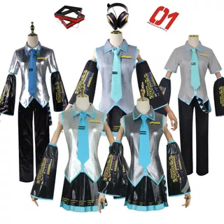 HOLOUN Hatsune Miku Cosplay Bộ Tóc Giả Hóa Trang Nhân Vật Hatsune Miku