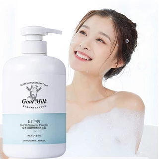 Sữa tắm làm trắng da sữa dê 800ml dưỡng ẩm hương thơm lâu dài,Chiết xuất từ ​​sữa dê,làm đều màu da mềm mịn Sữa Tắm Dê Dưỡng Ẩm Làm Trắng Da   / Dầu Gội Đầu  A412