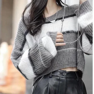 Hana Áo Len áo khoác sweater Thể thao phổ biến Fashion INS WMY23A0T78 43Z231024