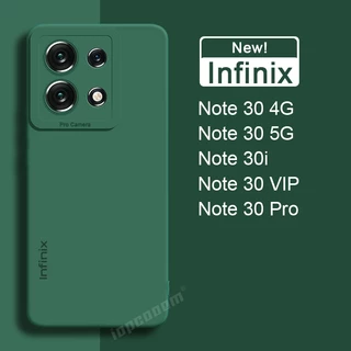 Vỏ máy ảnh mềm màu rắn infinix note 30 pro 30i vip 12 2023 5g 4g vỏ bọc silicon lỏng nguyên bản