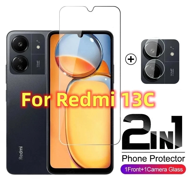 Kính Cường Lực 2 Trong 1 Bảo Vệ Màn Hình Điện Thoại xiaomi redmi 13c 13 c redmi13c 5g 2023