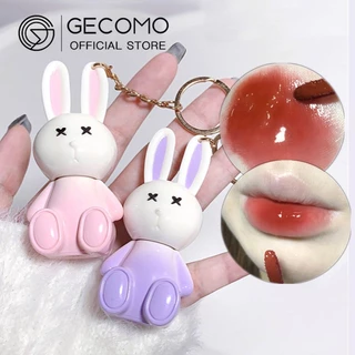 Gecomo Cute Bunny Lip Glaze, Môi Dưỡng Ẩm Gương Nước Son Bóng Little Rabbit Lipstick