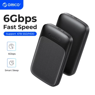 Vỏ ổ cứng ORICO USB3.1 6Gbps HDD SATA sang HDD SSD hỗ trợ UASP Cho cỡ 7-9.5mm 2.5 Inch