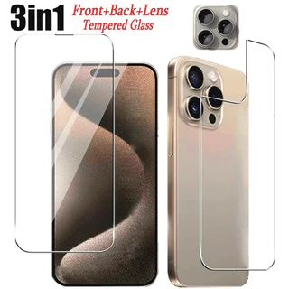 For iPhone 15 pro max 14 13 Pro Max Kính Cường Lực Bảo Vệ Mặt Trước Và Sau Điện Thoại Cho Iphone 14 Pro Max 7 Plus X Xs Max Xr 11 11 Pro Max 8 6s Plus 12 Pro Max 12 MIni 12 Pro