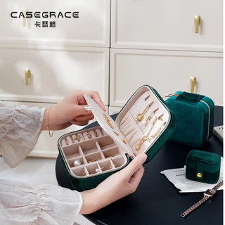 Casegrace Hộp Đựng Trang Sức Bằng Nhung Sang Trọng