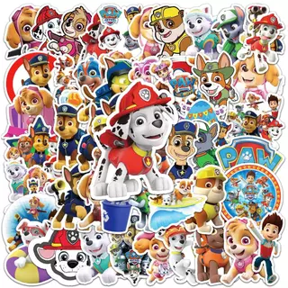 Bộ 50 Ngộ nghĩnh Disney PAW Patrol Miếng Dán Chống Thấm Nước Điện Thoại Laptop Ván Trượt Sáng Tạo Miếng Dán Graffiti Xe Động Cơ Miếng Dán