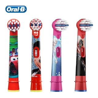 ORAL B Đầu Bàn Chải Đánh Răng eb10 Lông Mềm Xoay Được Làm Trắng Răng Họa Tiết Hoạt Hình disney Cho Trẻ Em