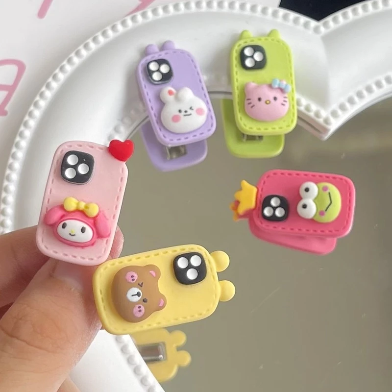 Miua🔮Kẹp Tóc Mini Hình Sanrio Dễ Thương Phong Cách Hàn Quốc Cho Bé 2024