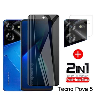 Kính Cường Lực Bảo Vệ Màn Hình Máy Ảnh 2 Trong 1 Cho tecno pova 5 pro Kèm Phụ Kiện