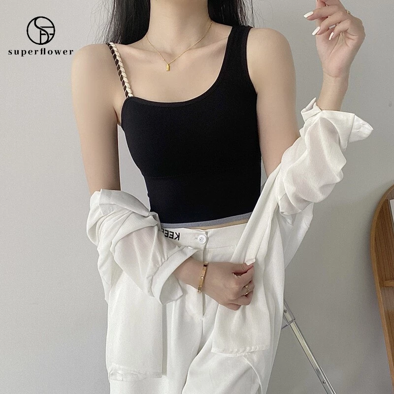 Superflower Áo Ngực Đơn Giản Với Đệm Ngực Có Thể Tháo Rời Để Tập yoga / Đạp Xe / Đạp Xe Ngoài