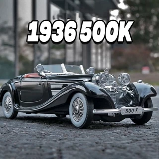 Mô Hình Xe Hơi benz 500k 1936 Tỉ Lệ 1: 24 Bằng Hợp Kim Có Đèn Và Nhạc