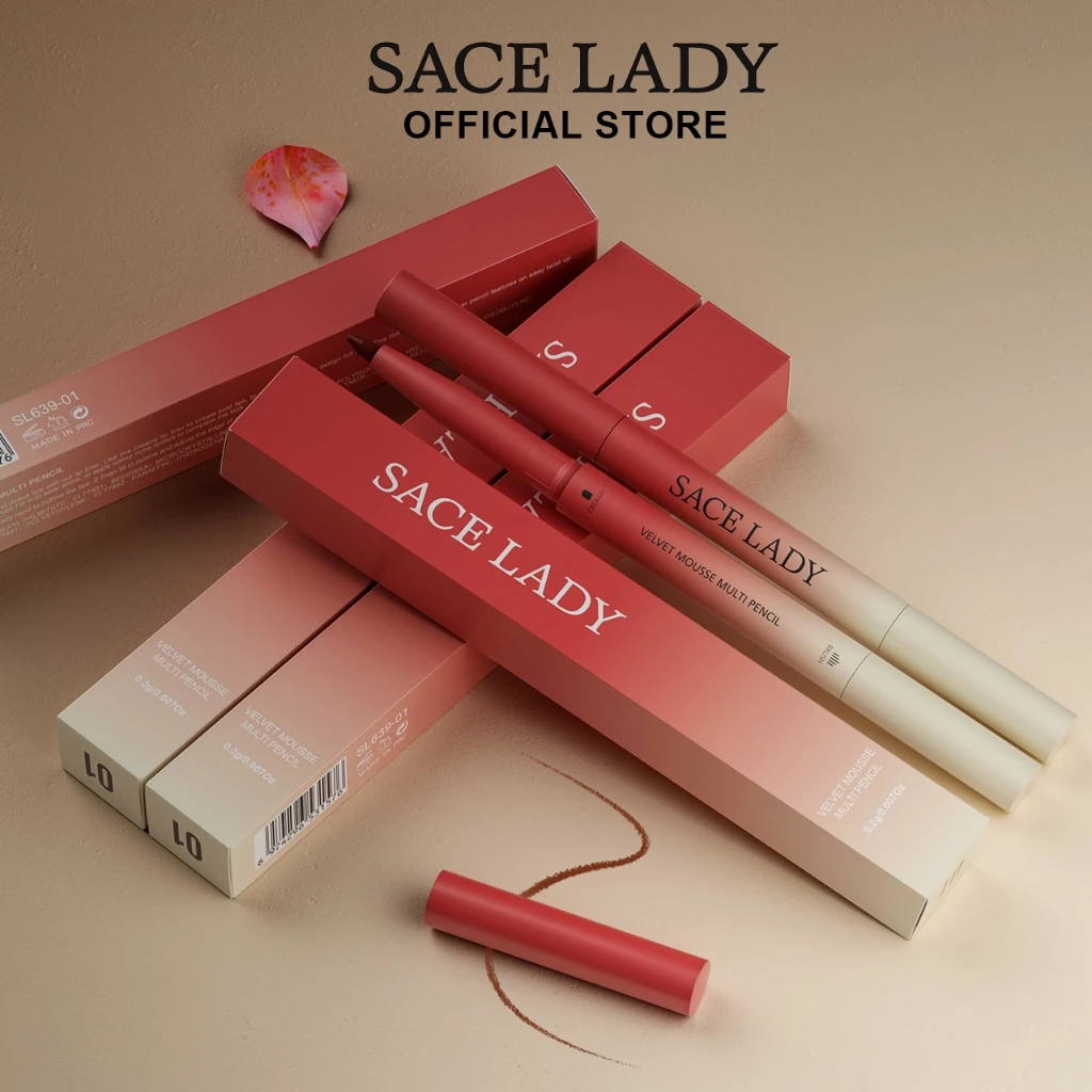 Chì Kẻ Viền Môi SACE LADY Sắc Tố Cao Kết Cấu Mịn Màng Trang Điểm Cho Nữ Da NăngTrang Diểm