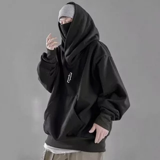 Áo hoodie cổ cao thiết kế hạng nặng dành cho nam, Áo hoodie cặp đôi dày dặn kiểu Âu Mỹ mùa thu đông