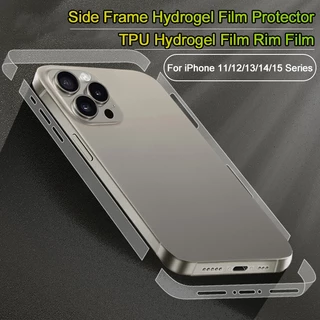 Miếng Dán Bảo Vệ Màn Hình Viền TPU Hydrogel Cho iPhone 15 Plus 14 13 12 11 Pro Max 13 Mini