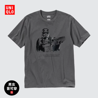 Uniqlo Áo Thun Tay Ngắn Unisex Hợp Thời Trang