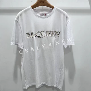 Áo Thun Ngắn Tay Cổ Tròn in Chữ alexander mcqueen Cá Tính Dành Cho Nam