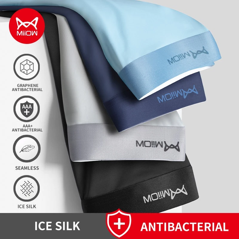 Set 4 quần lót boxer CMENIN M1511 mềm thoáng khí kháng khuẩn size L-5XL cho nam