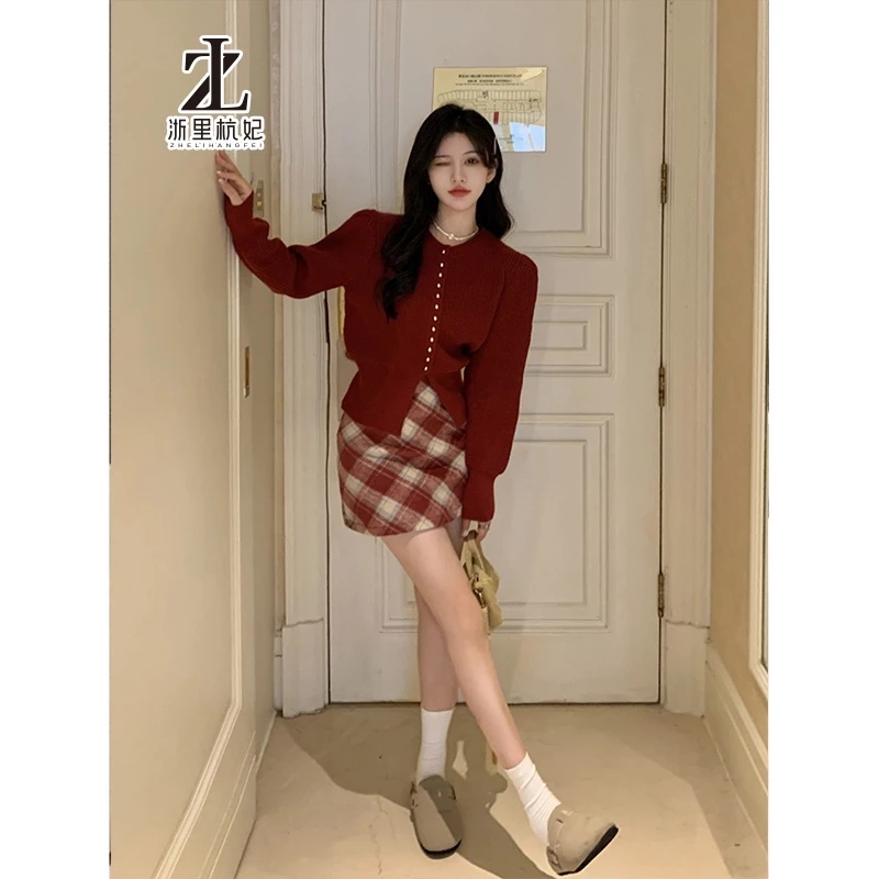 ZHELIHANGFEI Áo Len áo khoác cardigan Trendy Thời trang Hàn Phong INS