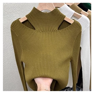 Áo sweater Dệt Kim Cổ Lọ Thời Trang Thu Đông Dành Cho Nữ