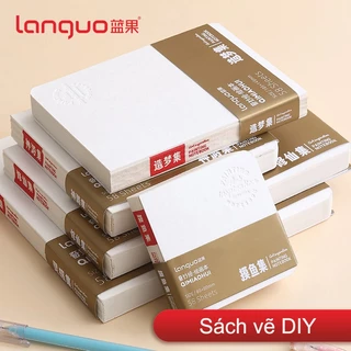 Languo Sổ Tay Vẽ Tranh Sách Sách Sách Đặc Biệt 200gsm Cực Dày Acrylic Tông Chống Mực Nhỏ Và Tiện Lợi DIY Cover MacBook Phác Thảo Sách Bỏ Túi Sổ Tay