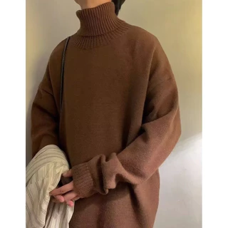 Áo sweater Dệt Kim Dáng Rộng Đơn Giản Dễ Phối Đồ Cho Nam