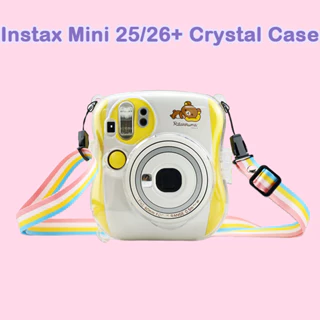 [Film Lab] ốp trong suốt Instax Mini 25/26+ ốp bảo vệ cho máy ảnh có dây đeo CAA06