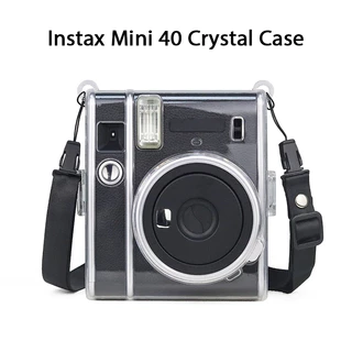 [Film Lab] ốp trong suốt Instax Mini 40 ốp bảo vệ cho máy ảnh có dây đeo CAA07