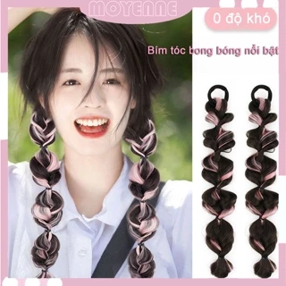 (Giao Hàng Ở Việt Nam) 1 Pcs Bộ Tóc Giả Thắt Bím Đuôi Ngựa Dài Xinh Xắn Cho Nữ,Bím Tóc Giả Thắt Bím Đuôi Ngựa Tự Nhiên