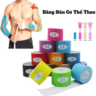 Băng Dán Cơ Thể Thao Băng Keo vải phục hồi chấn thương khi vận động mạnh Kinesiology Chống Căng Cơ Cổ Chân Đầu Gối Băng Dán Cơ Chống Nước Hỗ Trợ Hồi Phục Cơ Khớp