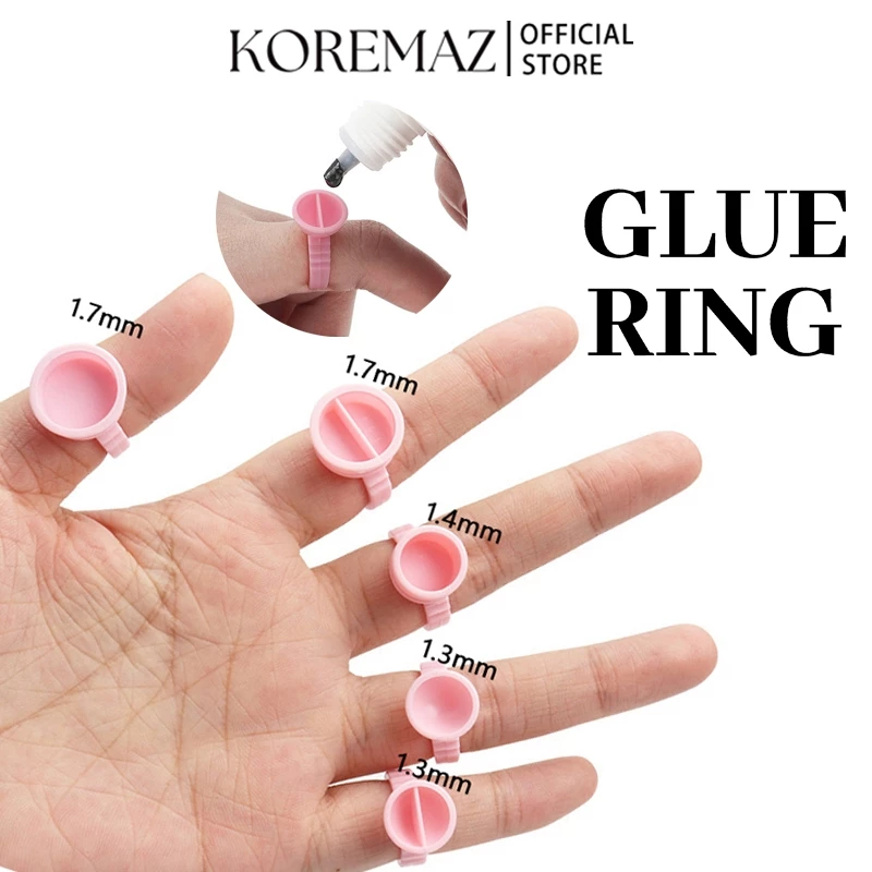 Koremaz Set 100 Vòng Nhỏ Đựng Mực Xăm Dùng Một Lần Tiện Dụng