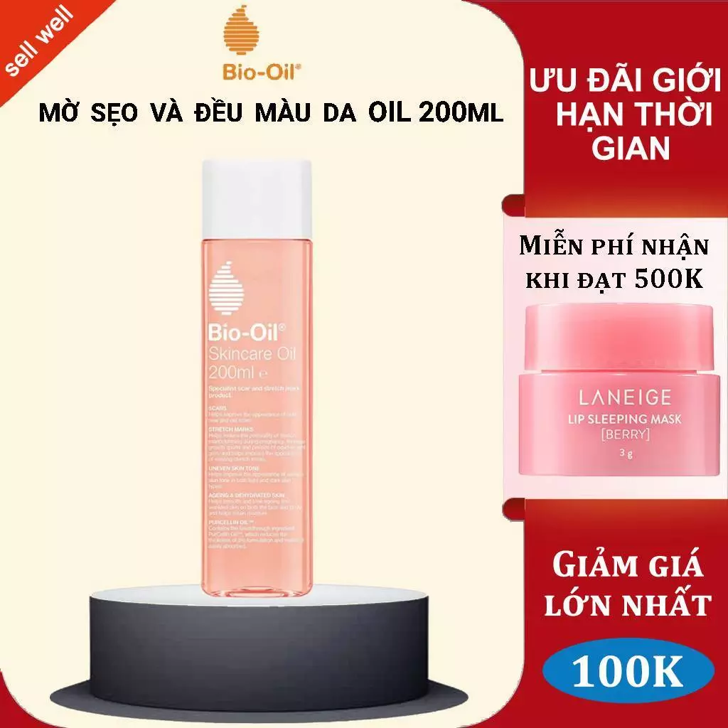 Tinh dầu chống rạn da bà bầu bio oil scar treatment 200ml Giảm rạn da và làm mờ sẹo