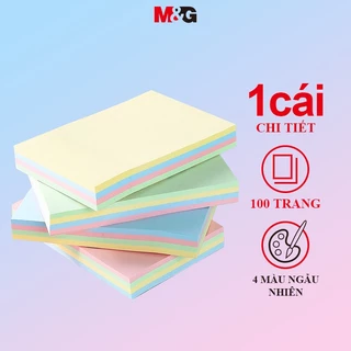 M&G giấy note ghi chú  Set 100 Nhãn Dán Ghi Chú 4 Màu 76 * 76mm 4 Màu