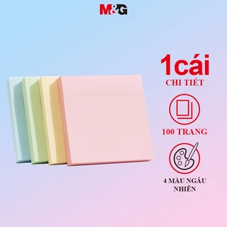 M&G giấy note ghi chú  Set 100 Nhãn Dán Ghi Chú 4 Màu 76 * 76mm 4 Màu