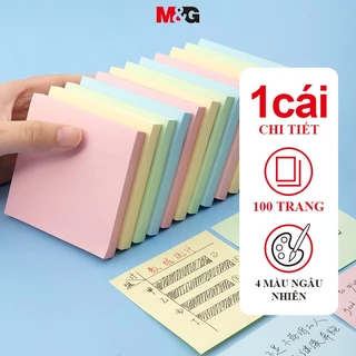 M&G giấy note ghi chú  Set 100 Nhãn Dán Ghi Chú 4 Màu 76 * 76mm 4 Màu