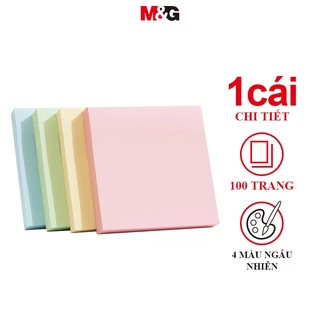 M&G Set 100 PC Nhãn ghi chú 4 màu 76 * 76mm