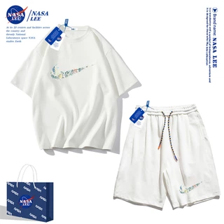 Nasa Áo Thun cotton Tay Ngắn Dáng Rộng Phong Cách Thể Thao Thời Trang Mùa Hè 2024 Cho Nam Và Nữ