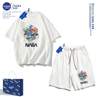 Nasa Áo Thun cotton Tay Ngắn Dáng Rộng Phong Cách Thể Thao Thời Trang Mùa Hè 2024 Cho Nam Và Nữ