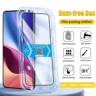 Kính cường lực khung tự dán Cho Xiaomi Mi 13 9T 10T 11T 12T POCO F2 F3 F5 X3 X4 X5 Redmi Note 7 8 9 10 10S 11 11S 12 12S 13 Pro 5G 9A 9C 10C 10A 12C