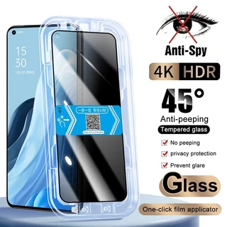 Kính Cường Lực Chống Nhìn Trộm Full Màn Cho OPPO F9 F11 Pro A5 A9 2020 A15 A15S A17 A17K A18 A38 A31 A33 A53 A52 A92 A54 A55 A74 A77S A57 A58 A78 A96 A98 Reno 2 2F