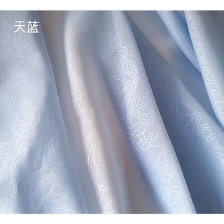 Vải Jacquard Họa Tiết Đám Mây Đen May Áo Choàng Hán Phục