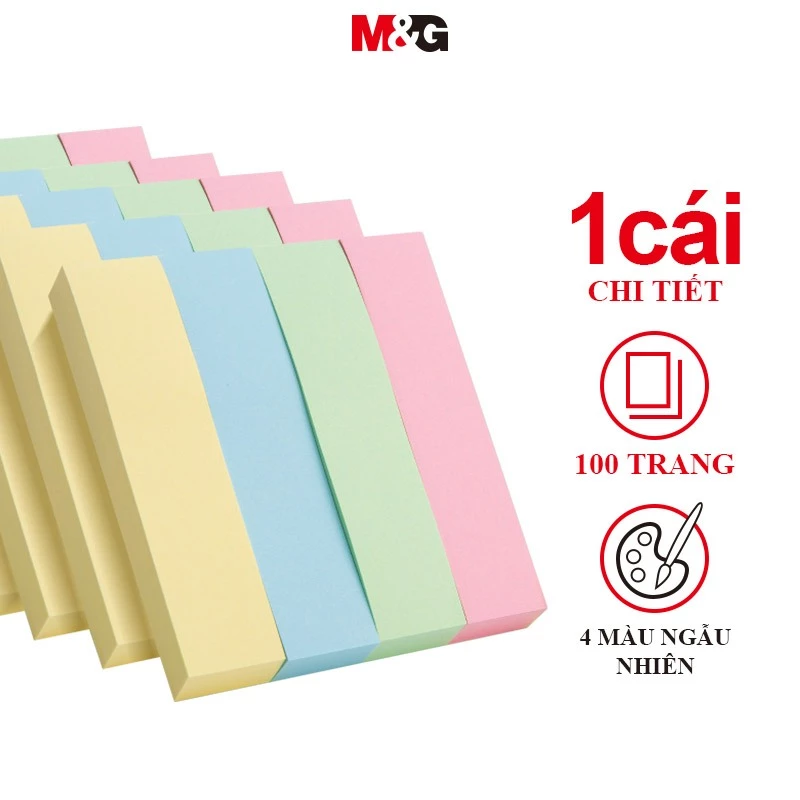 M&G  giấy note ghi 400 Chiếc 4 Màu Ghi Chú Dính Đặt 76 * 19mm 1 Cái