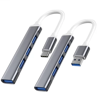 Bộ Chia 4 Cổng USB 3.0 Type C Cho Laptop Máy Tính