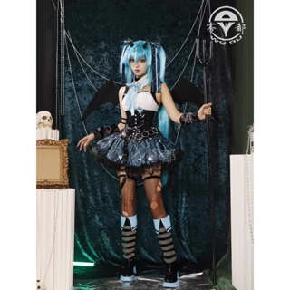 [Sẵn sàng] WUDU Hatsune Miku Trang phục hóa trang Quỷ nhỏ Corset Rascal the Raccoon Nữ Cos Trang phục Halloween