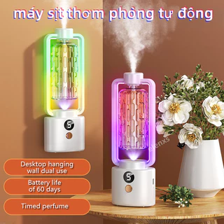 máy sịt thơm phòng tự động Máy Xịt Thơm Phòng Tự Động Treo Tường, Máy Xông Tinh Dầu Phòng Ngủ, Nước Hoa Thơm Phòng 50ml, 5 Mùi Hương, Pin Sạc USB máy xịt thơm phòng tự động Tinh dầu thơm phòng thiên nhiên Nước hoa thơm phòng mùi hương thơm