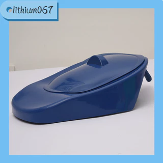 bô người lớn bô nằm đi vệ sinh tại giường PP Bedpan di động êm ái có nắp đậy dành cho người cao tuổi phụ nữ mang thai - Lithium067