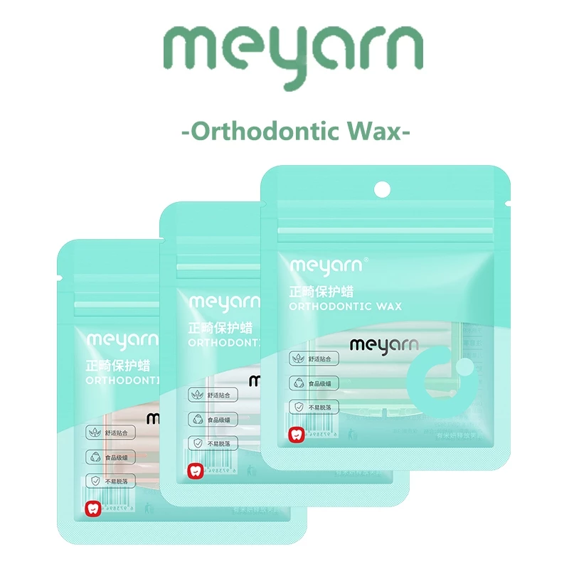 MEYARN Sáp nha khoa hương vị trái cây có vị bạc hà Orthodontic Braces Wax